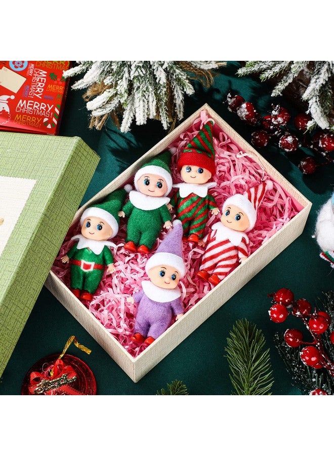 Leitee Tiny Elf Doll Mini Elves Cute Plush Elf Toy Miniature Elf Decoration New Year Stuffed Stocking (24 Pcs) - Image 3