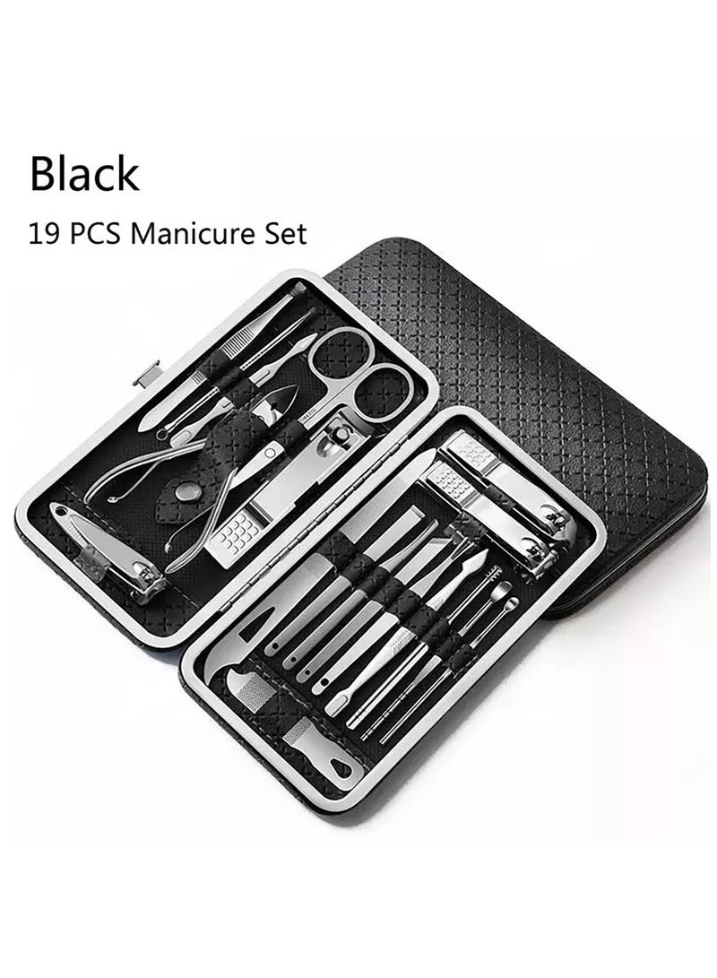 Generic 19 Piece Nail Clipper Manicure and Manicure Pedicure Set with Storage Bag - Image 1