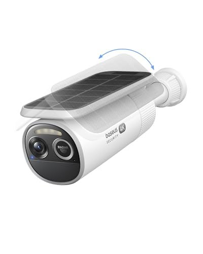 Baseus S2 4K Solar Security Cameras Wireless Outdoor - Radar+PIR Detection, AI Face Recognition, Auto Sunlight-Tracking, Color Night Vision, IP67, No Monthly Fee, Local Storage, Featured at CES 2025 - Image 1