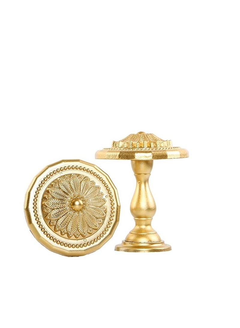 IDT 1 Pair Curtain Holdbacks Window Tie Backs Holders For Bedroom Wall Office Decor Home Sheer Blackout Drapes Blind Curtains Decorations Accessories Buckle Hooks Golden Colour - Image 2