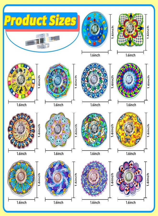 Sqlhrke 28 Pack Fidget Spinner Toys Mini, Party Favors Easter Basket Goodie Bag Stuffers Gifts, Stress Relief Sensory Toys for Kids Teens Adults ADHD Autisms, Treasure Box Toy for Classroom Prizes Supplies - Image 4