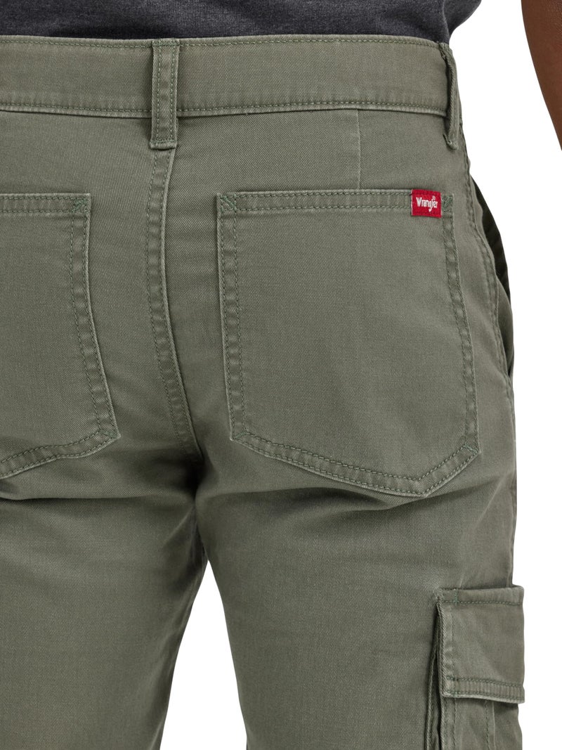Wrangler Authentics Boys' Cargo Pant, Olive, 14 - Image 4