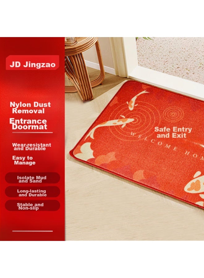 JD.com Jd Jingzao, Safe Entry And Nylon Floor Mat, Absorbent, Non-slip, Dust-removing Mat, For Home Entrance, Foyer, Foot Mat, Door Mat, 60*90cm - Image 1