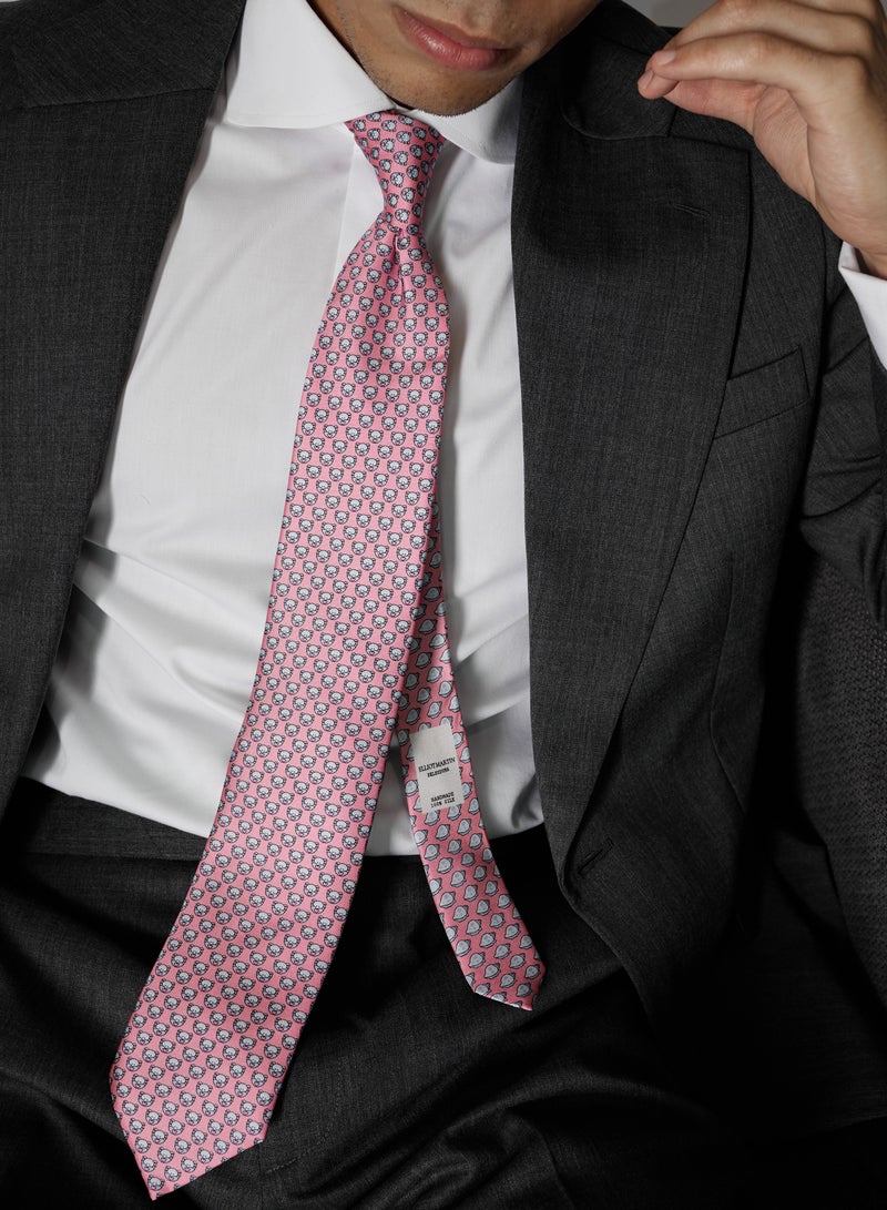 Elliot Martin Elliot Martin tie 100% Silk Twill neck ties Premium Men's Tie(Pink)  - Image 3