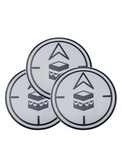 RYN Qibla Sign for Praying  3pcs Bundle of Vinyl Sticker Signage to indicate Qibla Vinyl Decal Stickers for Muslim Kaaba  ROUND A  - Image 1