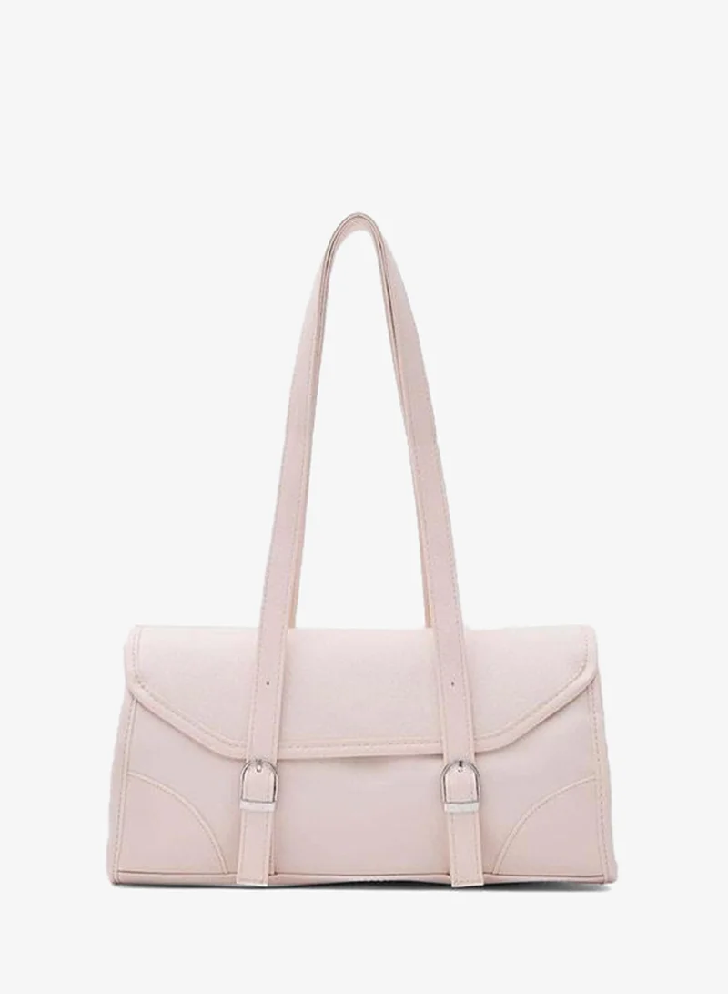 شولي باجس حقيبة Lue Vintage Baget باللون الوردي الفاتح.