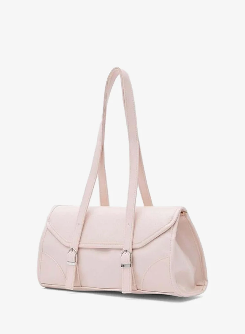 شولي باجس حقيبة Lue Vintage Baget باللون الوردي الفاتح.
