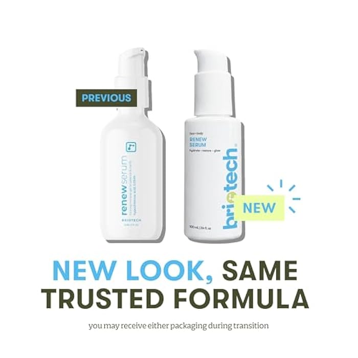 BRIOTECH Renew Serum, Hypochlorous Acid Mineral Gel, Soften Fine Line Appearance, Smooth Skin for Face, Neck, Chest, Spot Corrector, Soothe Redness, Vegan, 3.4 fl oz (2 Pack) - Image 5