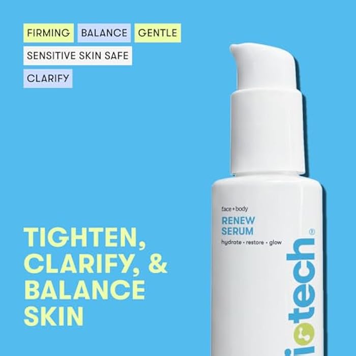 BRIOTECH Renew Serum, Hypochlorous Acid Mineral Gel, Soften Fine Line Appearance, Smooth Skin for Face, Neck, Chest, Spot Corrector, Soothe Redness, Vegan, 3.4 fl oz (2 Pack) - Image 2
