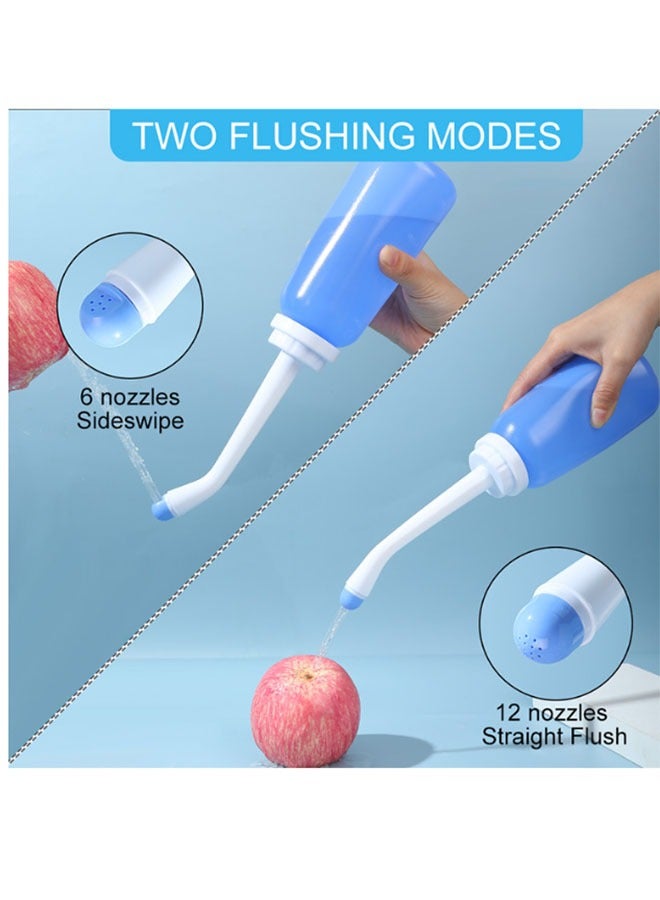 EHOME Peri Bottle, Portable Travel Bidet with Bag, TPE Material Can Be Boiled, 500ml with  Sealing Rings,Essentials for Postpartum Perineal Care,Hemorrhoid Treatment,and Baby(Blue) - Image 4