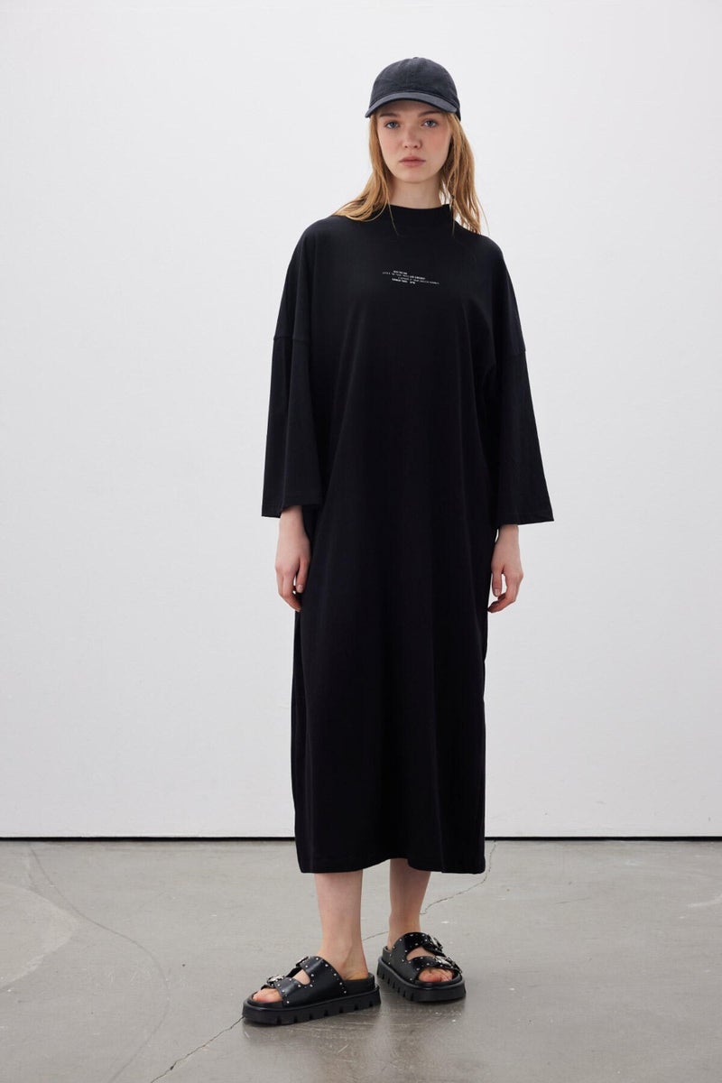 Manuka Black Relaxed Dress  - Image 3