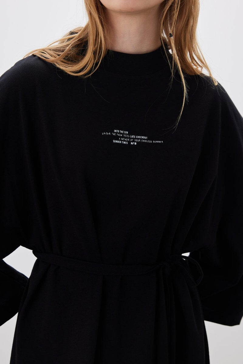 Manuka Black Relaxed Dress  - Image 4