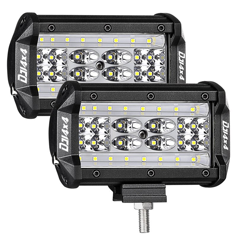 Niking Auto LED Pods 2Pcs 5 168W Quad Row LED Light Bar Spot Flood Combo Beam Off Road Cubes Driving Fog Lamps for Trucks ATV UTV SUV Tractor Boat Marine - Image 3