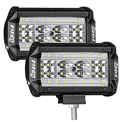 Niking Auto LED Pods 2Pcs 5 168W Quad Row LED Light Bar Spot Flood Combo Beam Off Road Cubes Driving Fog Lamps for Trucks ATV UTV SUV Tractor Boat Marine - Image 1