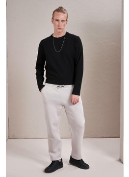 Tena Men's Stone (7002) Basic Straight Leg Three Rope Inner Raised Sweatpants  - Image 1