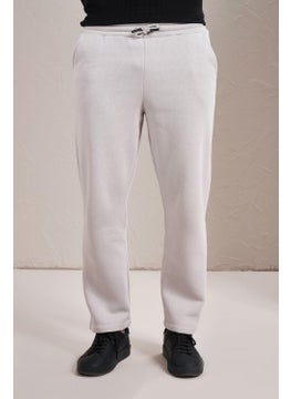 Tena Men's Stone (7002) Basic Straight Leg Three Rope Inner Raised Sweatpants  - Image 4