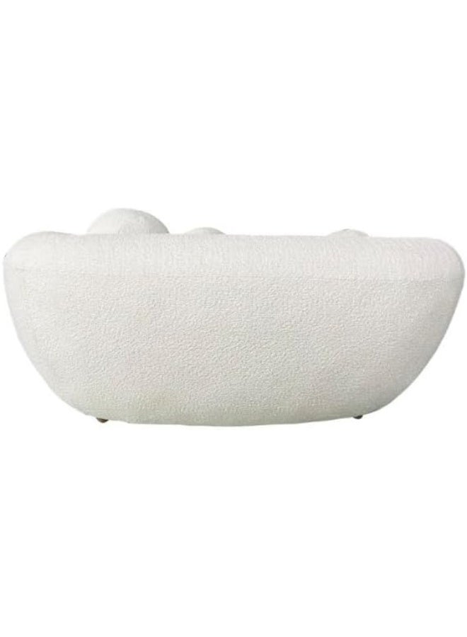 Poppins Home Modern Design Living Room Furniture Love Seat White 2 seater Home Leisure Lounge sofa - Image 2