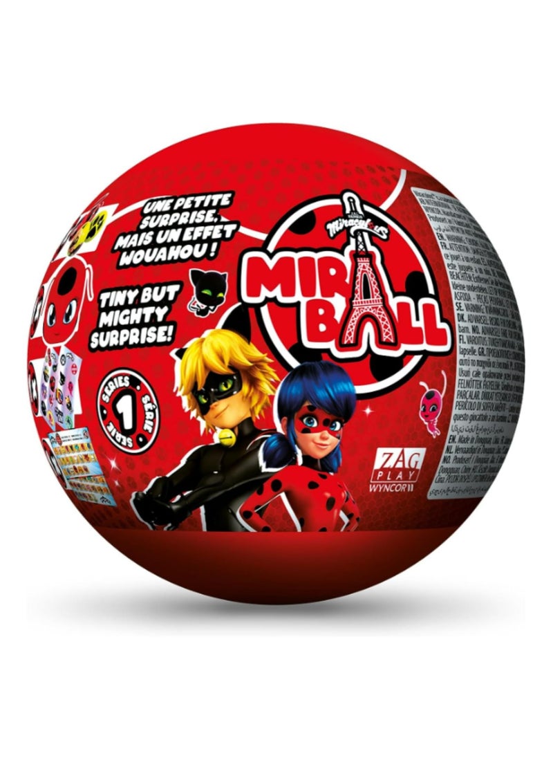 Miraculous Miraculous Surprise Miraball ZAG Heroez – 4-in-1 Collectible Set with Plushie, Metal Ornament Ball, Stickers & Ribbon – Kids Gift Ages 4+  - Image 2