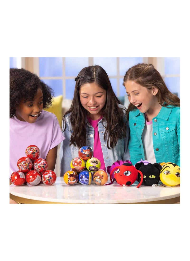 Miraculous Miraculous Surprise Miraball ZAG Heroez – 4-in-1 Collectible Set with Plushie, Metal Ornament Ball, Stickers & Ribbon – Kids Gift Ages 4+  - Image 3