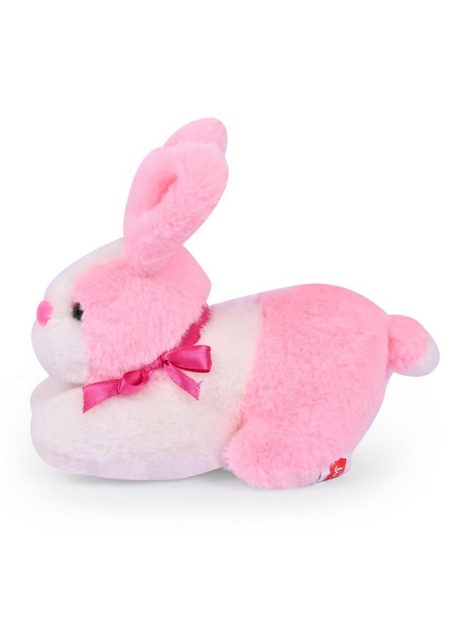 Besties BESTIES Pink Rabbit Soft Toy for Girls/Kids | Stuffed Plush Animal | Ideal for Birthdays & Special Occasions - Length 20 cm  - Image 4