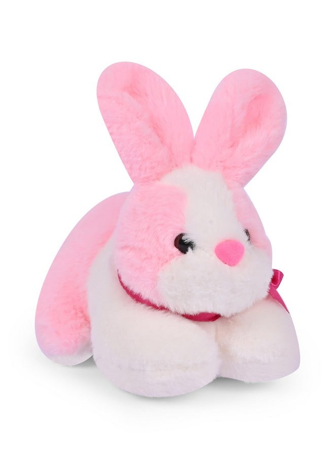 Besties BESTIES Pink Rabbit Soft Toy for Girls/Kids | Stuffed Plush Animal | Ideal for Birthdays & Special Occasions - Length 20 cm  - Image 3