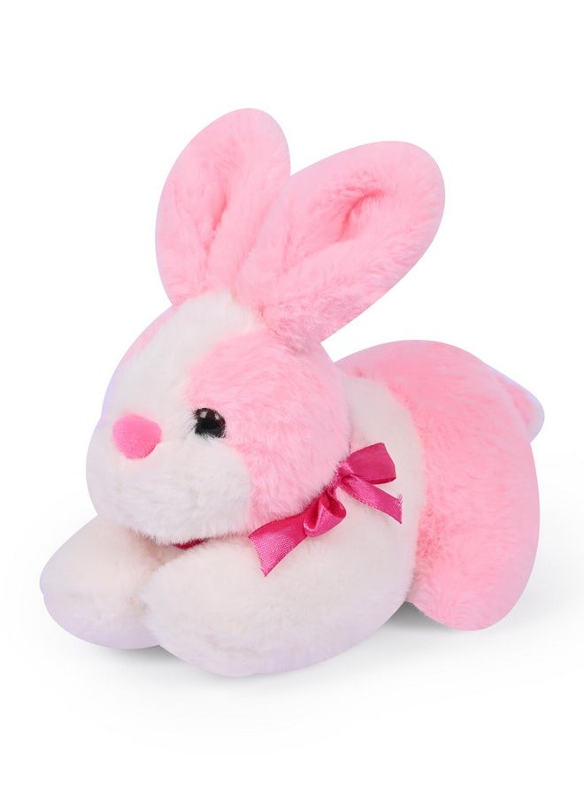 Besties BESTIES Pink Rabbit Soft Toy for Girls/Kids | Stuffed Plush Animal | Ideal for Birthdays & Special Occasions - Length 20 cm  - Image 1