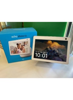 Echo Show 10 | 10" HD smart display with motion, bluetooth & Alexa Use your voice to control smart home devices, play music or the Quran, & more (speaks English & Khaleeji) white - pzsku/Z99547ECDA4D8261AB452Z/45/_/1730796600/fa38a529-baba-408f-a83f-c7d64adcc97d