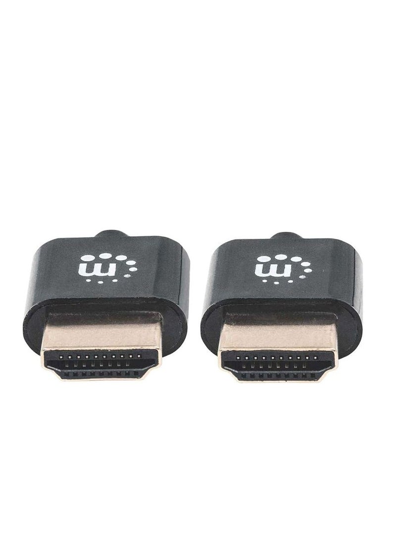Manhattan Ultra-thin HDMI cable with Ethernet Male-to-Ramband Link - 1.8 m Black Color 394369 Manhattan - Image 3