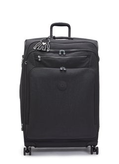 kipling New Youri Spin Large Wheeled Travel Case with Extendable Trolley Handle Black Noir  - Image 1