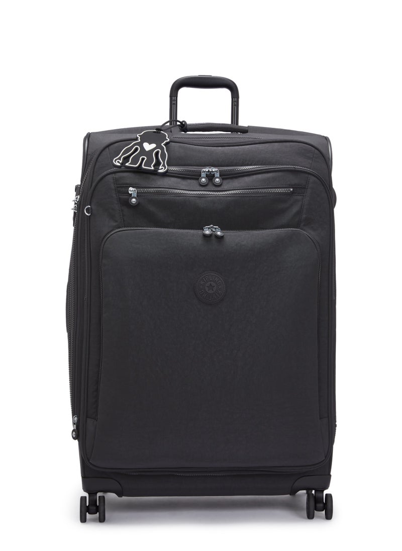 kipling - New Youri Spin Large Wheeled Travel Case with Extendable Trolley Handle Black Noir - Image 1