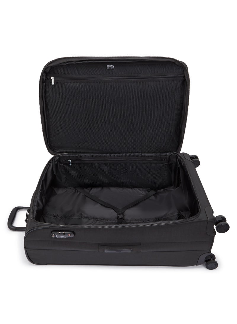 kipling - New Youri Spin Large Wheeled Travel Case with Extendable Trolley Handle Black Noir - Image 1