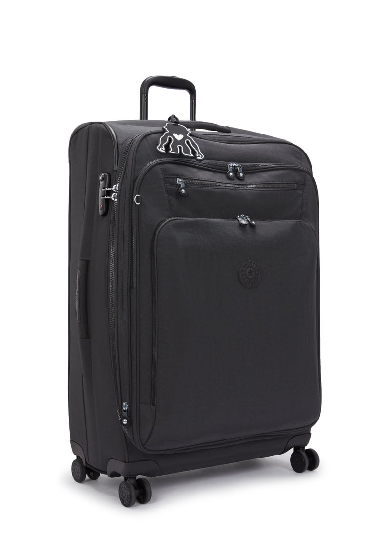 kipling - New Youri Spin Large Wheeled Travel Case with Extendable Trolley Handle Black Noir - Image 1