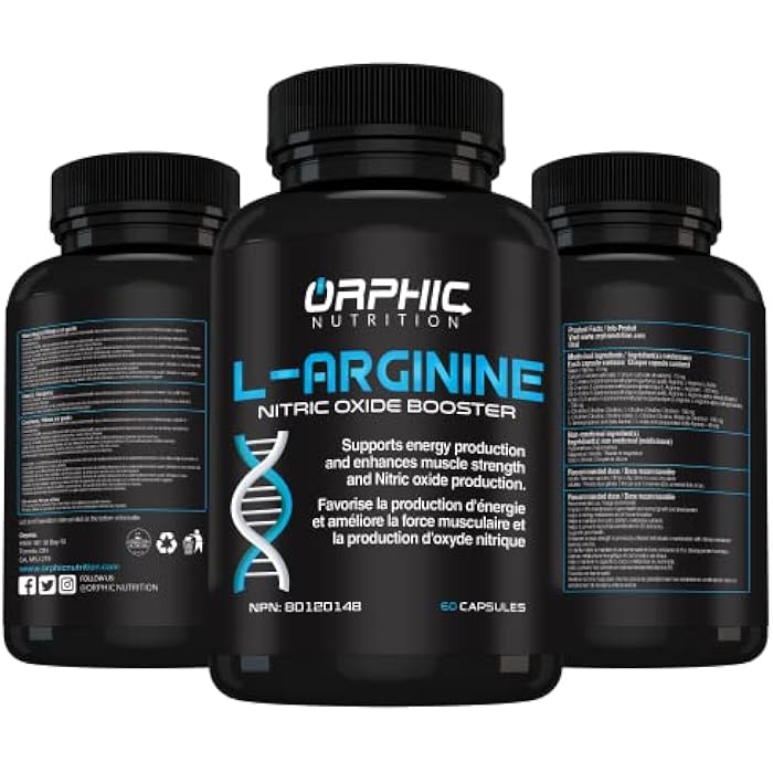 ORPHIC NUTRITION L Arginine Supplement for Men 1000mg+ - 60 Capsules - L Citrulline and Nitric Oxide Supplement to Support Muscle Health, Exercise Endurance, Vascularity, Heart Health, Energy Levels* - Image 5