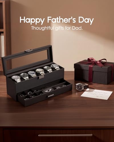 VLANDO 10Slots Watch Cases for Men DBlack - Image 3
