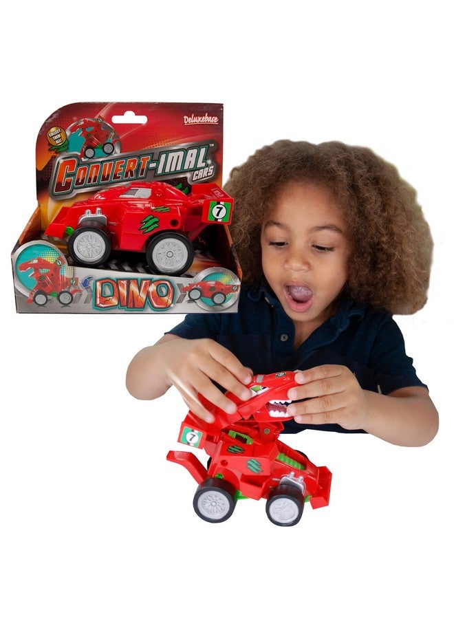 Deluxebase Convertimal Cars - Dinosaur from Dinosaur Transformer Car Toy. 2-in-1 Car Toy to Dinosaur Toy for Children. Great Gifts for Kids and Kids Party Favors. - Image 1