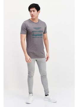 Aston Martin Men Sportswear Fit Short Sleeve T-Shirt, Grey  - Image 2
