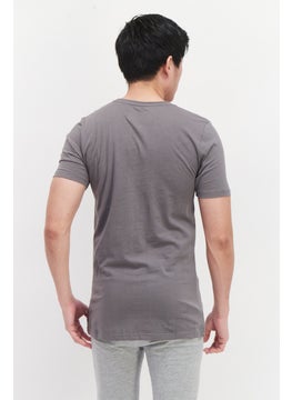 Aston Martin Men Sportswear Fit Short Sleeve T-Shirt, Grey  - Image 3