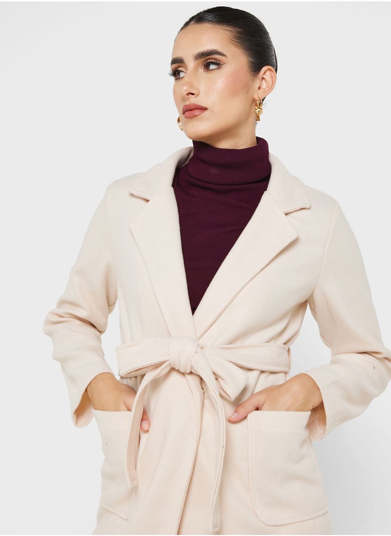 ELLA - Belted Long Coat - Image 1