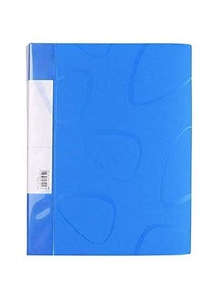 Alissa 40-Pocket Business A4 Sheet Presentation Book 80-Page Capacity Clear Book Available for Report Sheets Artworks Music Sheets Clippings Organizer (Blue)  - Image 1
