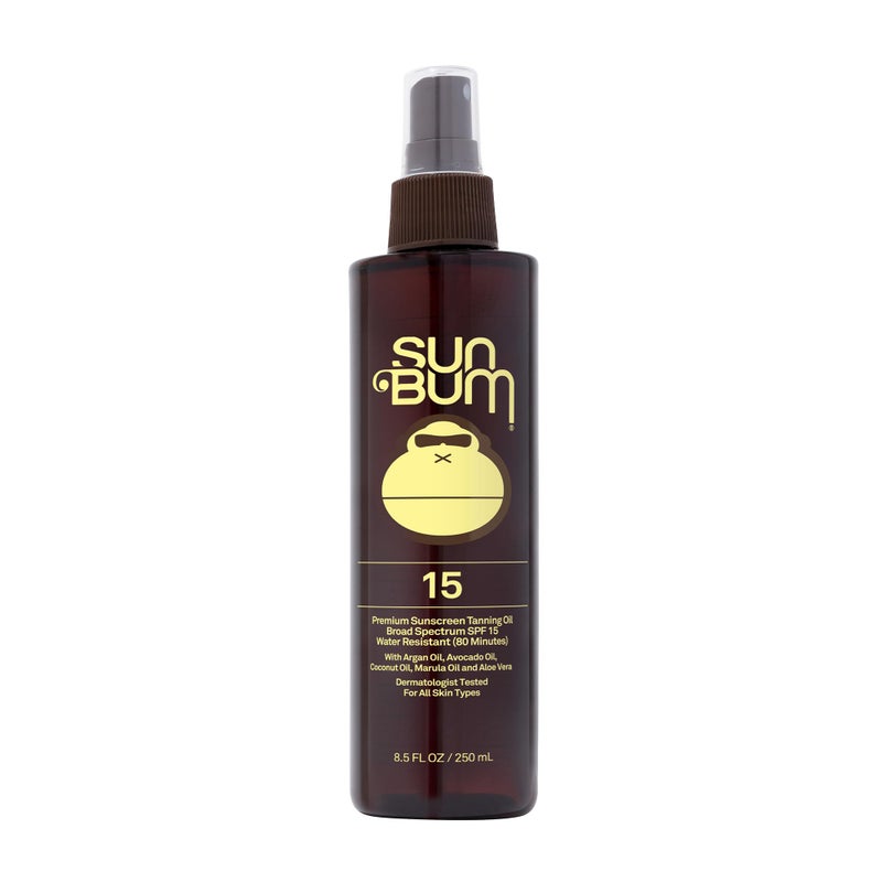 Sun Bum SPF 15 Moisturizing Tanning Oil - Vegan and Hawaii 104 Act Compliant (Octinoxate & Oxybenzone Free) - Broad Spectrum Moisturizing - UVA/UVB Protection - 8.5 oz - Image 1