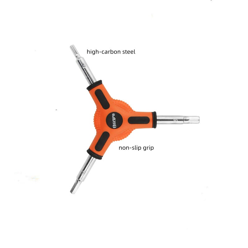 XUKEKOY 4mm 5mm 6mm 3-Way Bike Hex Wrench bicycle Cycling Torque Spanner Internal Hex Key Combination Repair Tools 3 Way Allen Wrench - Image 5