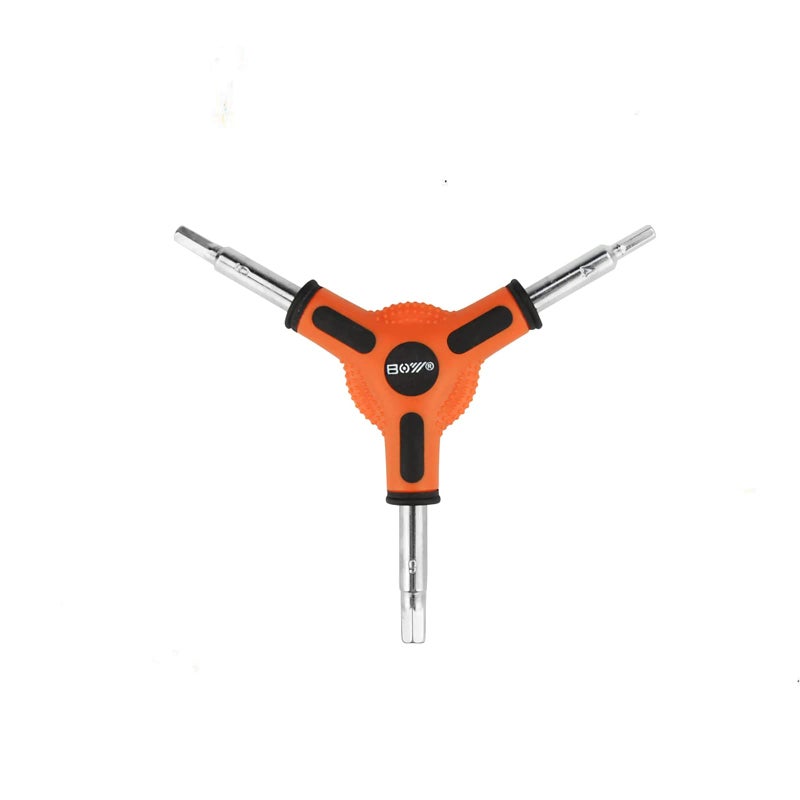 XUKEKOY 4mm 5mm 6mm 3-Way Bike Hex Wrench bicycle Cycling Torque Spanner Internal Hex Key Combination Repair Tools 3 Way Allen Wrench - Image 2