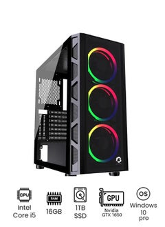 Entry-level Gaming PC With Intel Core i5-10400F Processor/16GB 3600 MHz RAM/1TB SSD/Windows 10 Pro/GeForce GTX 1650 4GB GDDR6/