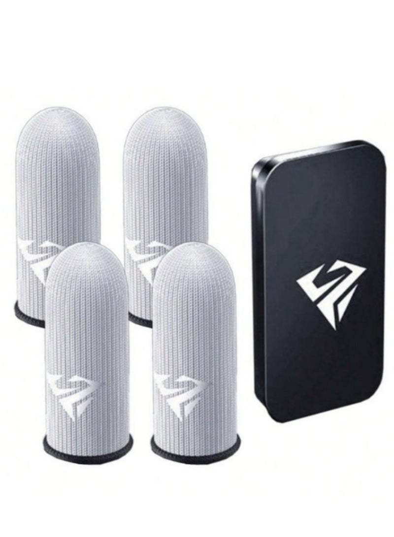 4 Gaming Finger Gloves Paired With A Metal Storage Box  - Image 1