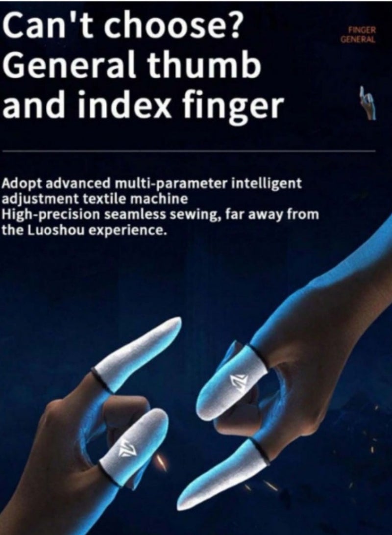 4 Gaming Finger Gloves Paired With A Metal Storage Box  - Image 2