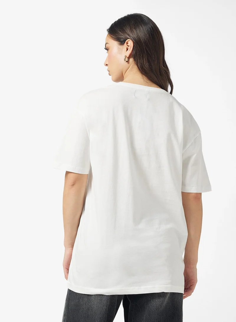 Ginger Crew Neck Lemonade Graphic T-Shirt