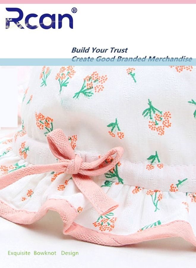 Rcan Baby Cotton Windproof Sunshade Fisherman Hat Cute Princess Decorative Cap 1-2 Years Old  - Image 4
