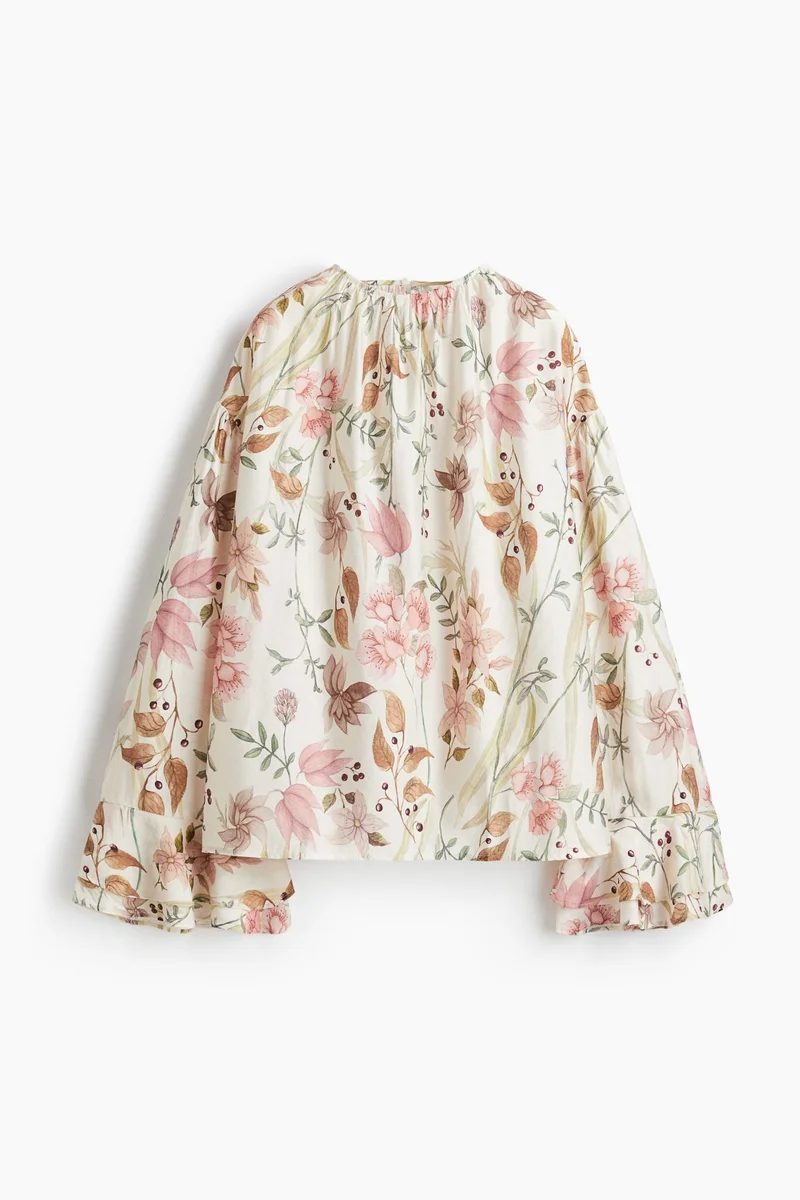 H&M Flounce-cuff blouse