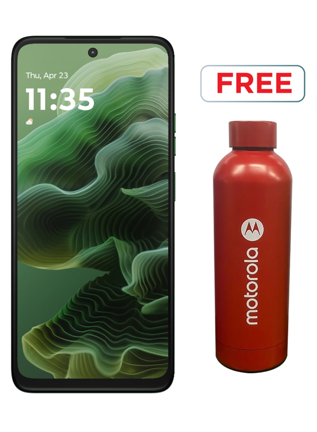 G35 Dual SIM Leaf Green 8GB RAM 128GB 5G With Motorola Bottle - Middle East Version