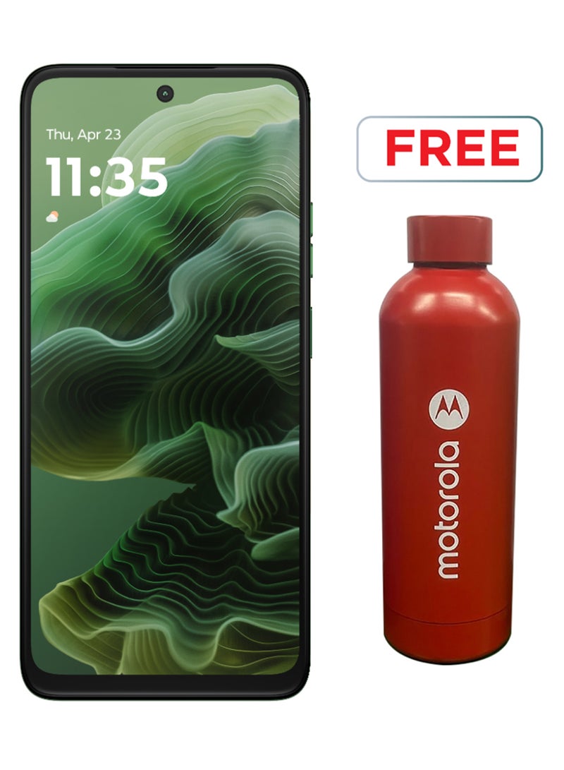 Motorola G35 Dual SIM Leaf Green 8GB RAM 128GB  5G With Motorola Bottle - Middle East Version - Image 1